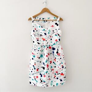 Kate Spade Colorful Splatter sleeveless Mini Dress